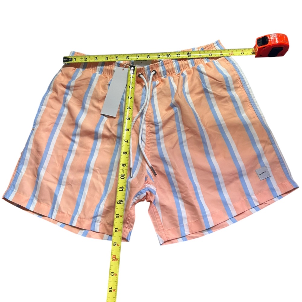 ALL FENIX men’s beach stripe swim shorts trunks style AF040 size Large NWT - Picture 4 of 5